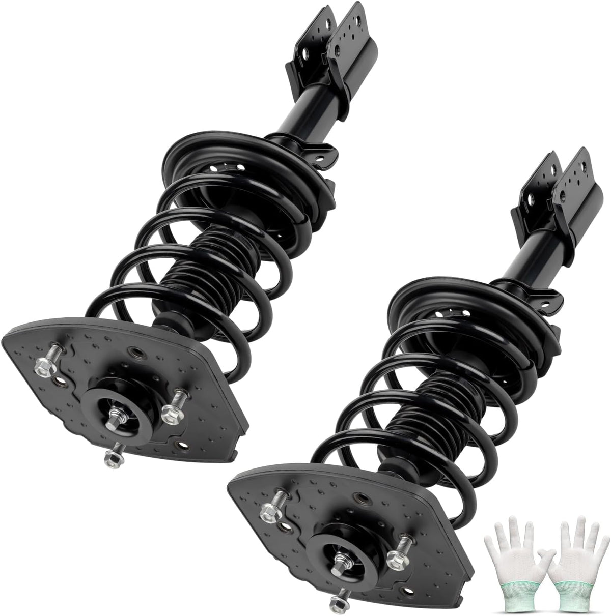 PHILTOP 2 PCS Rear Strut Assembly with Coil Spring Shock Absorber