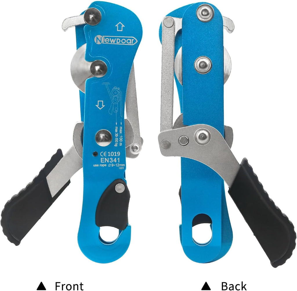 Climbing Stop Descender Rappelling Belay for Ropes 10-12mm The Novices for Rescue & Arborist CE Certification