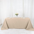 90x132 Nude Wholesale Rectangle Polyester Tablecloth Linen Wedding Party Restaurant Tablecloth