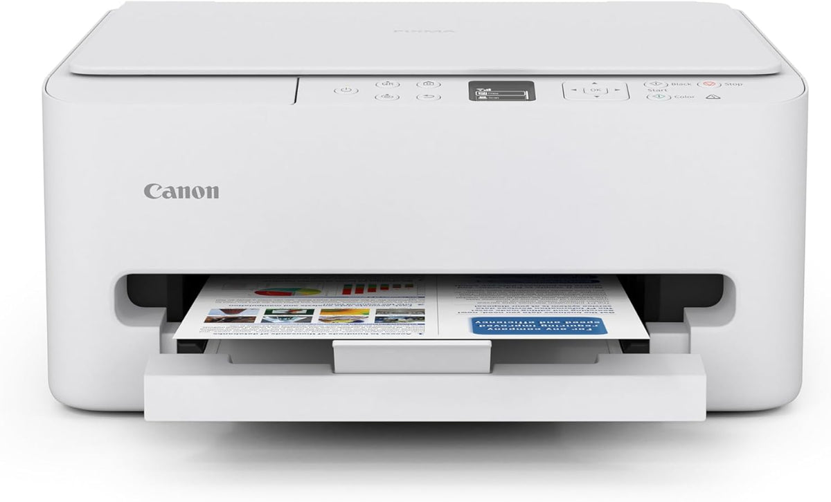 PIXMA TS6520 Wireless Color Inkjet Printer Duplex Printing, White – Home Printer with Copier/Scanner, 1.42” OLED