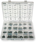 Internal and External Retaining Ring Assortment, Steel, Phosphate Finish - 1 Each