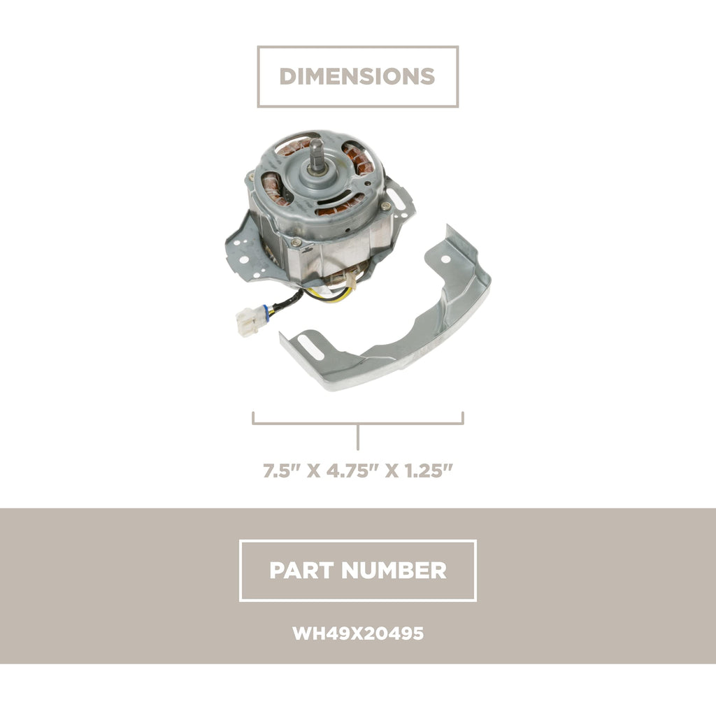 GE Appliances WH49X20495 Washing Machine Tub Motor with Shield