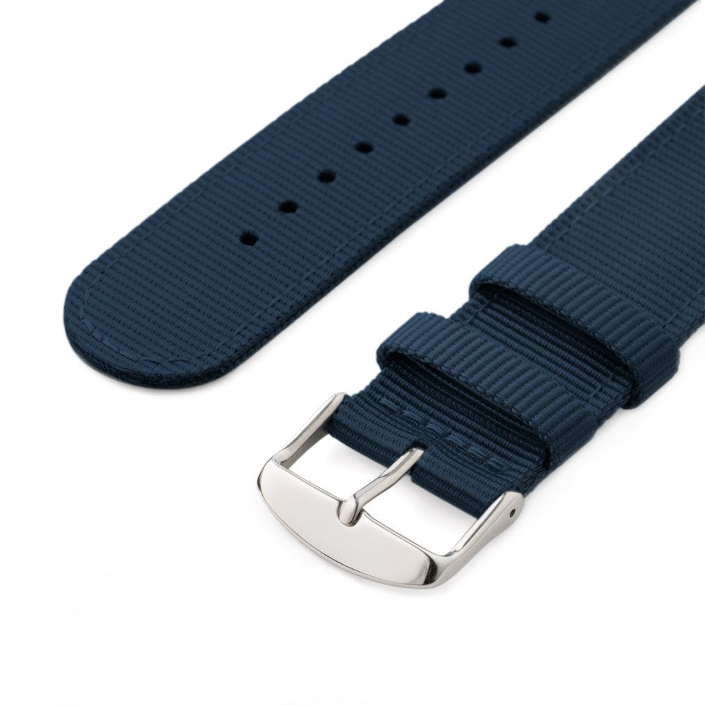 Premium Nylon Quick Release Watch Bands (Navy, 22mm)