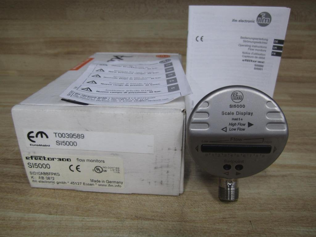 Ifm Efector SI5000 Flow Monitor SID10ABBFPKG