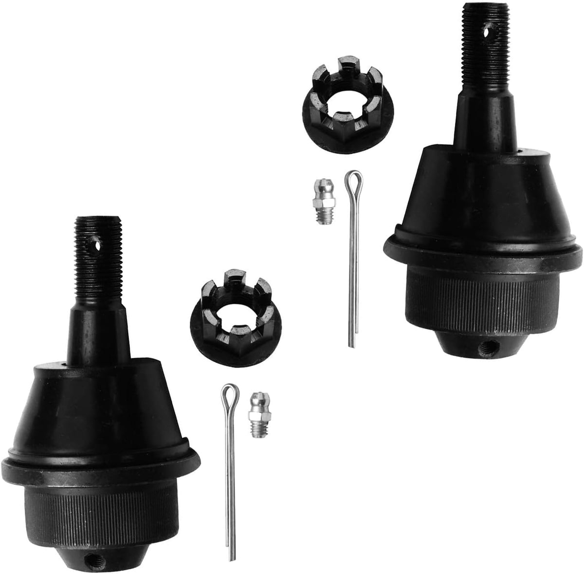 Detroit Axle - 4pc Front Upper Lower Ball Joints for 01-10 Silverado 2500HD