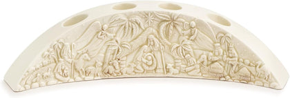 Nativity Christmas Advent Candle Holder Set, 12.25 x 3.25 in