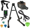 Guitar Stand Accesssories Kit Electric Acoustic A-Frame Guitar Stand 10-Feet Guitar Cord Guitar Capo Guitar Starp
