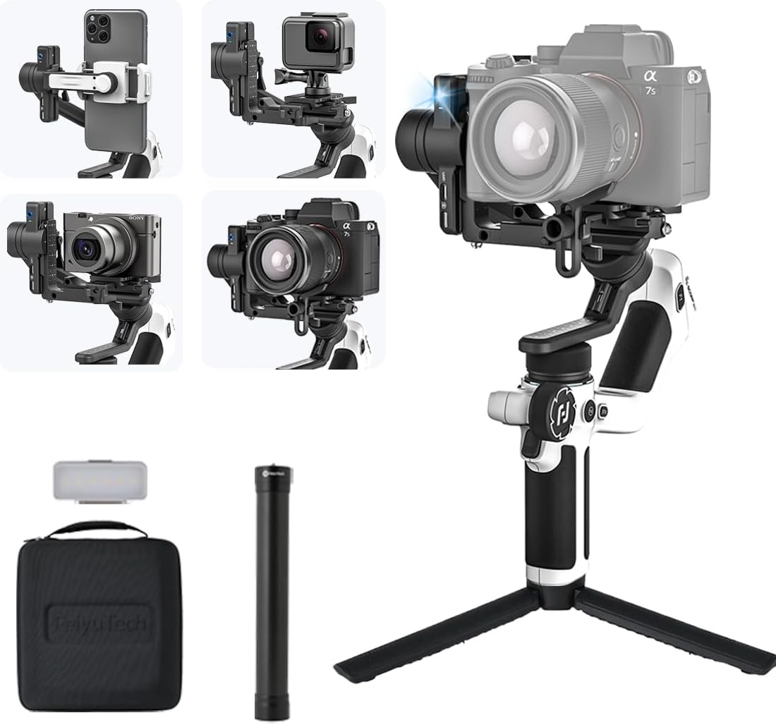 SCORP Mini 2 Combo Camera Gimbal with Built-in AI Tracking | All-in-one 3-axis gimbal with gesture control