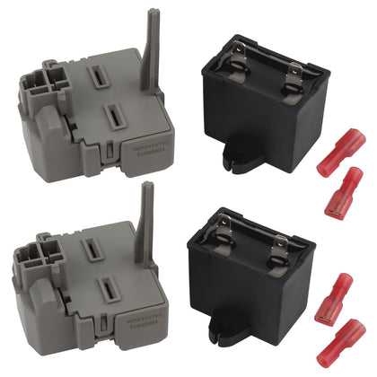 2319792 W10197428 W10189190 TSD2 Overload and Start Relay & Compressor Run Capacitor by Seentech - Compatible with