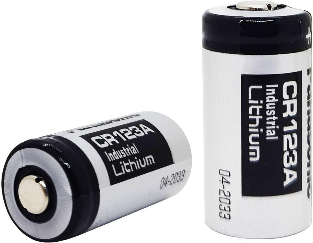 (2 Pack CR123A 3V Lithium Battery 1400mAh for Cameras Flashlight Alarm Smart Sensors (Non-Rechargeable)