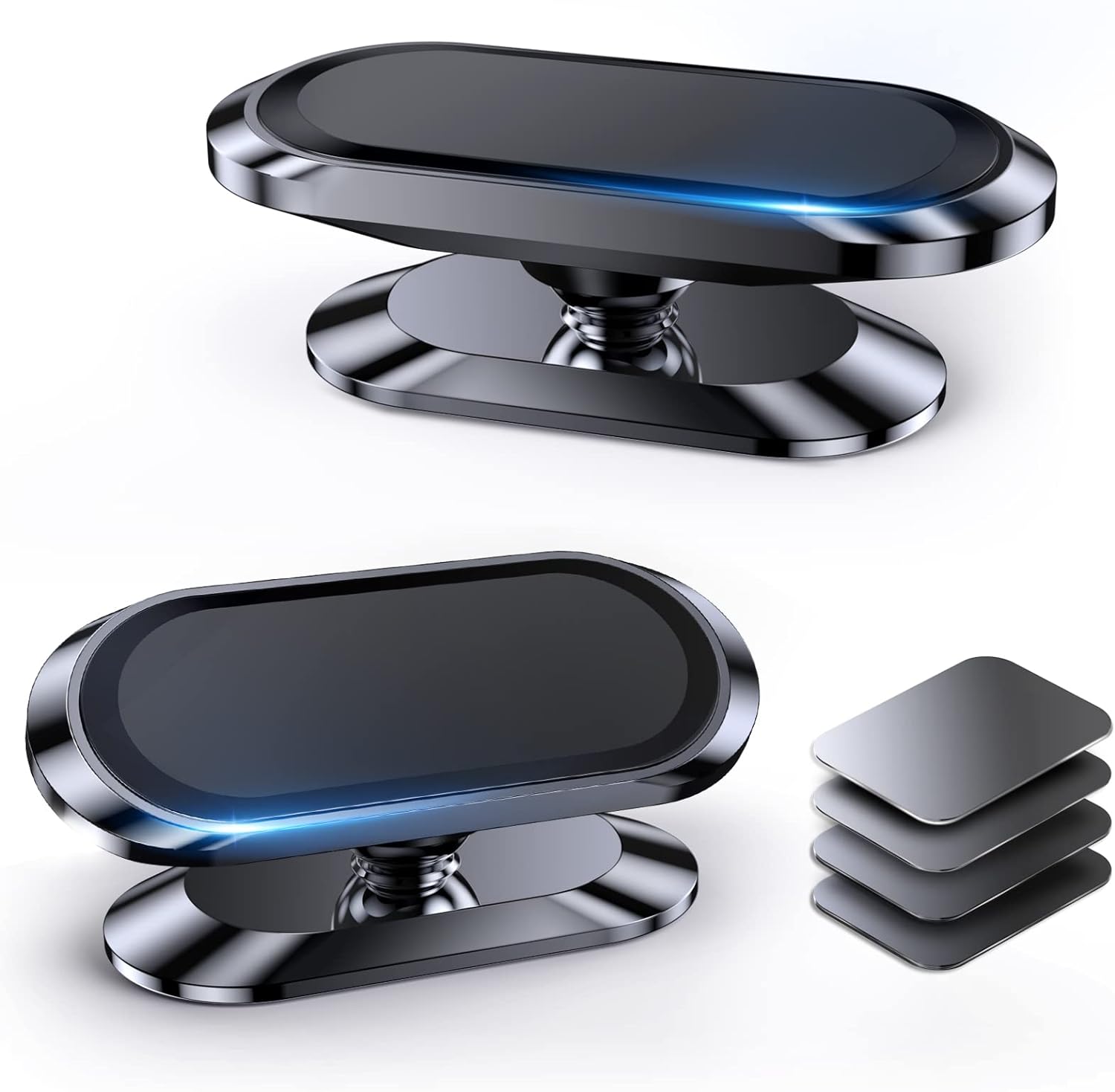 【2-Pack】 Magnetic Phone Holder for Car Dash【Strong Magnet】 Magnetic Car Phone Holder Mount 【4 Plate】 Phone Holders