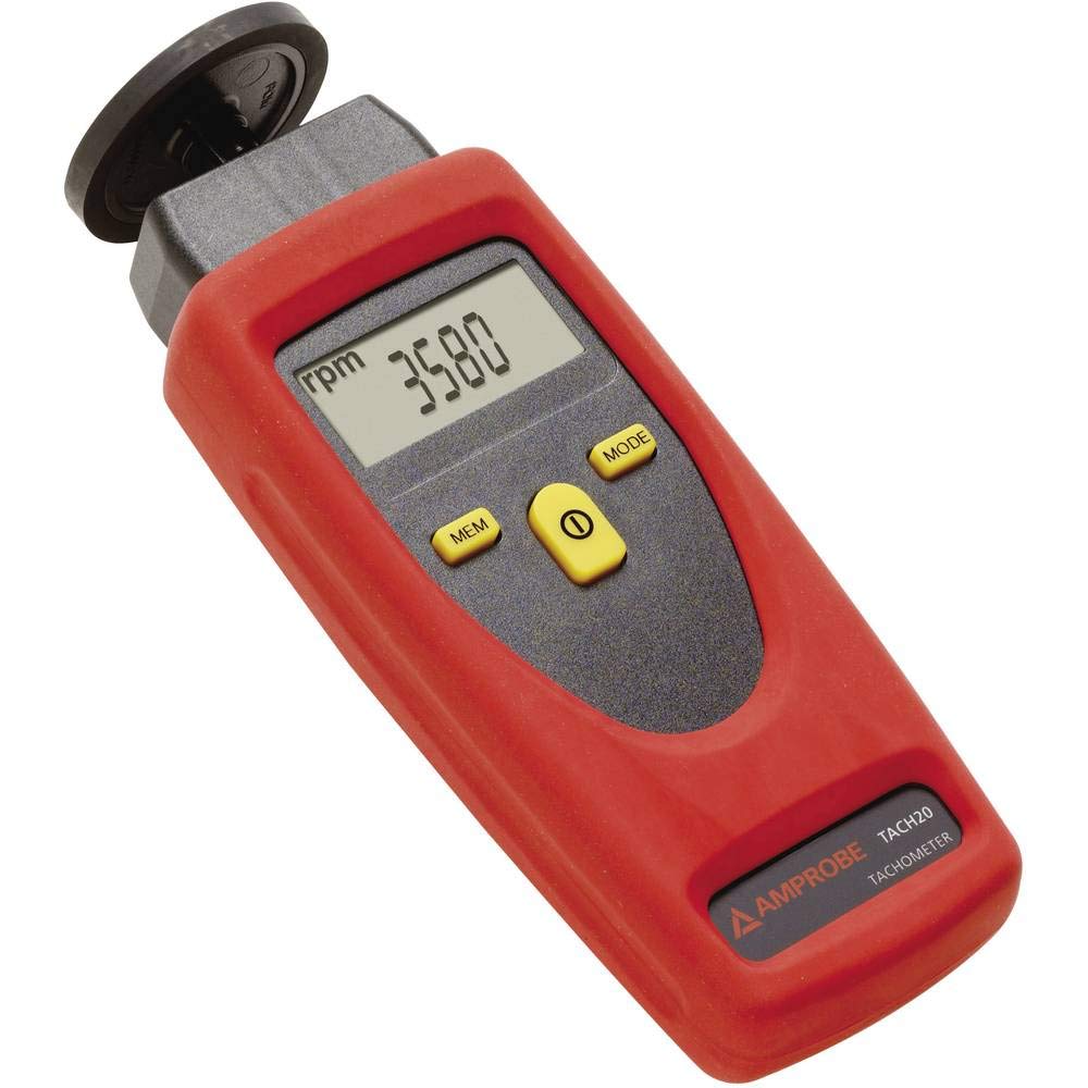 Amprobe TACH-20 Tachometer with Contact and Non-Contact Measurement