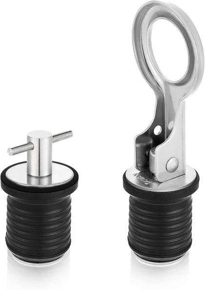 Amyhill 2 Pack Boat Drain Plugs T and O Handle