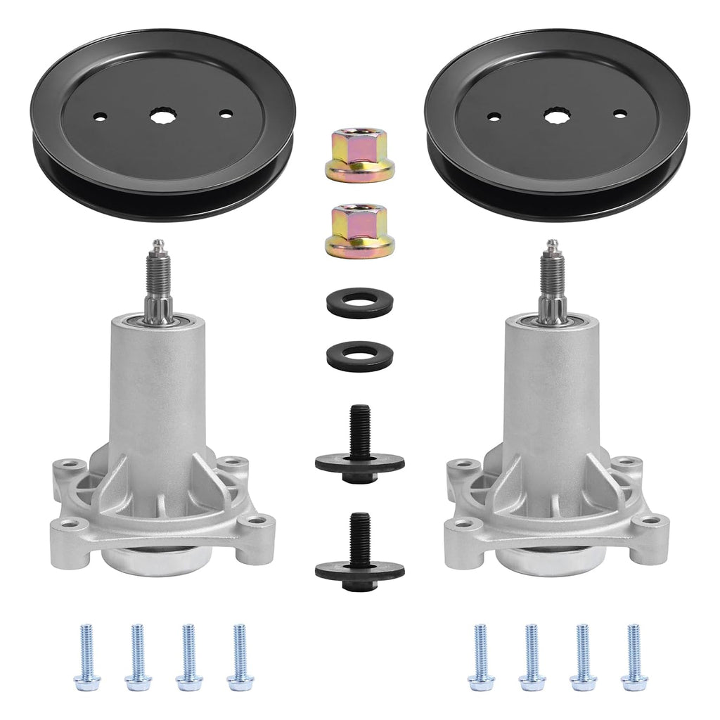 Parts Camp (2 Set) 187292 192870 Deck Spindle Assembly with 195945 Pulley