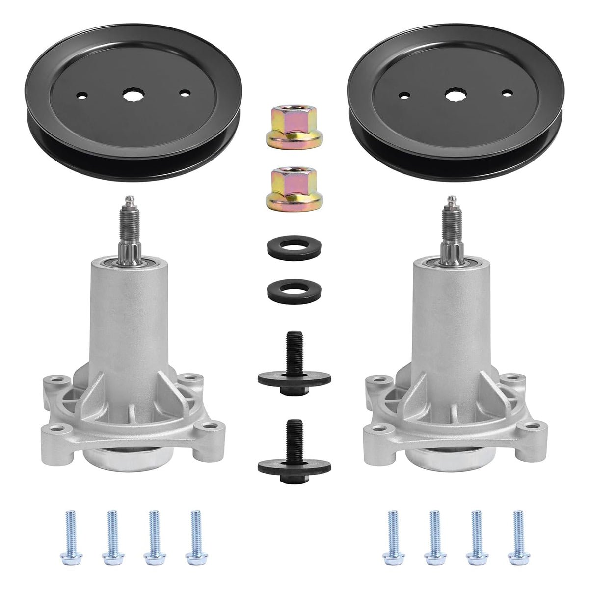 Parts Camp (2 Set) 187292 192870 Deck Spindle Assembly with 195945 Pulley