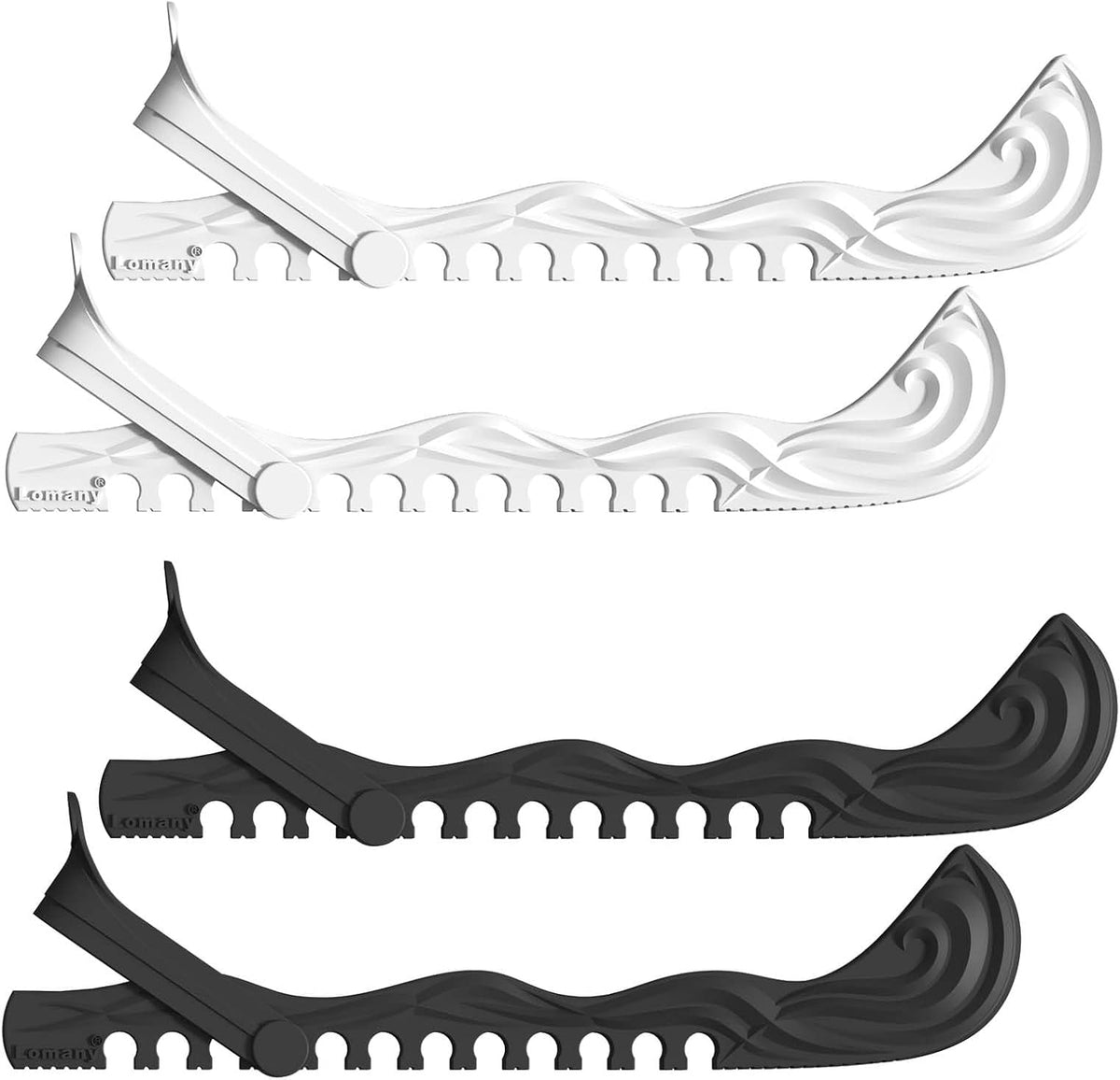 Ice Skate Guards, 2 Pack, Hockey Shoes Ice Skates Blade Covers, Adjustable Figure Skate Protector Accessories