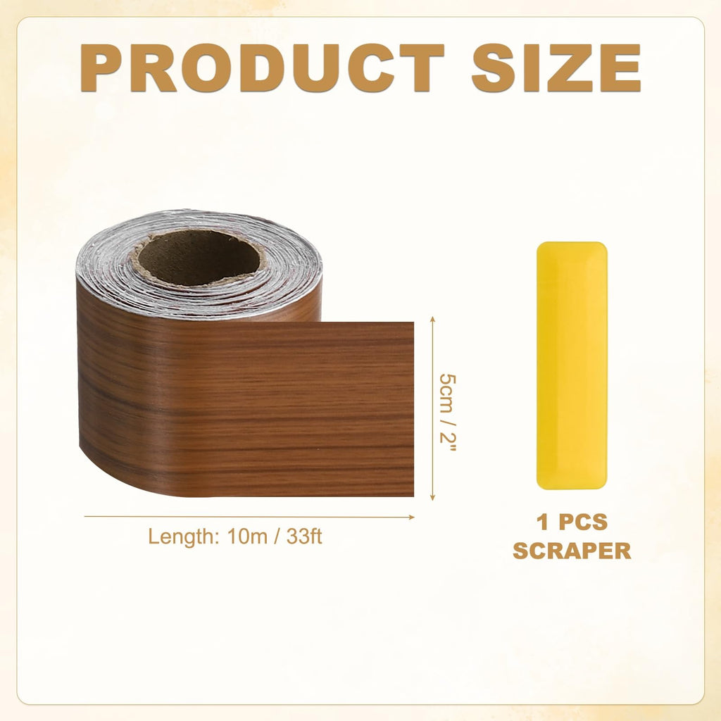 Wood Grain Repair Tape 2" x33ft Self-Adhesive Repair Patch