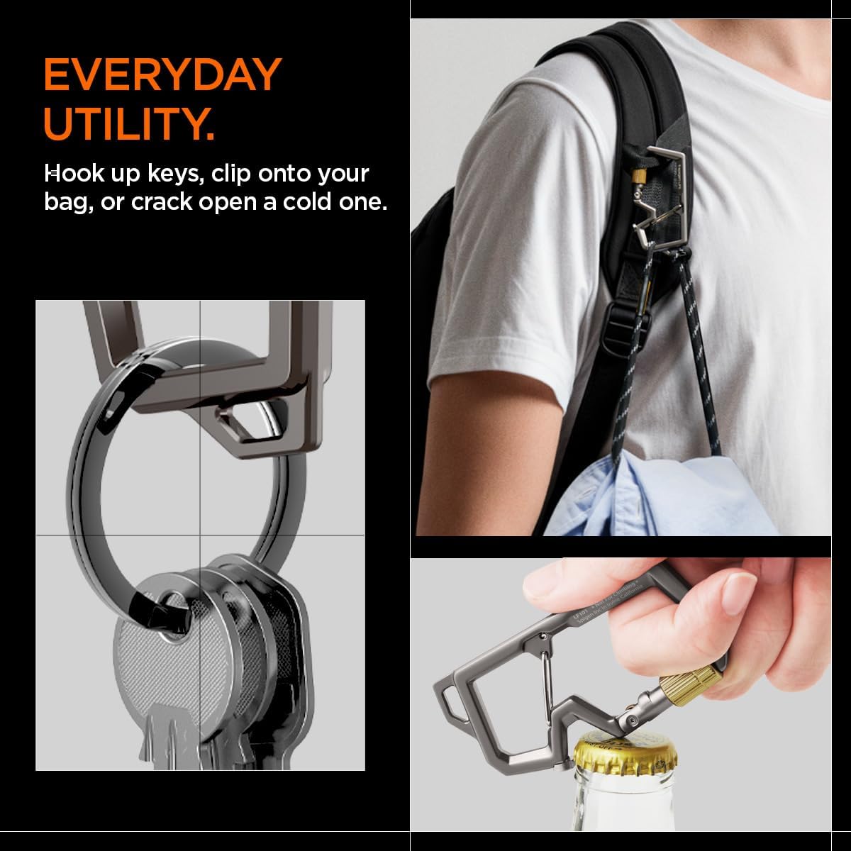Spigen Universal Lanyard Wrist Strap with Keychain for iPhone, ID Badge Wallet Holder, AirPods, Cameras, Keychain &