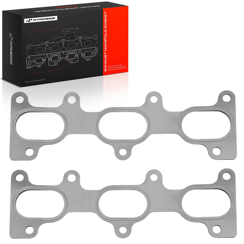 A-Premium V6 Exhaust Manifold Gasket Set Compatible with Hyundai & Kia