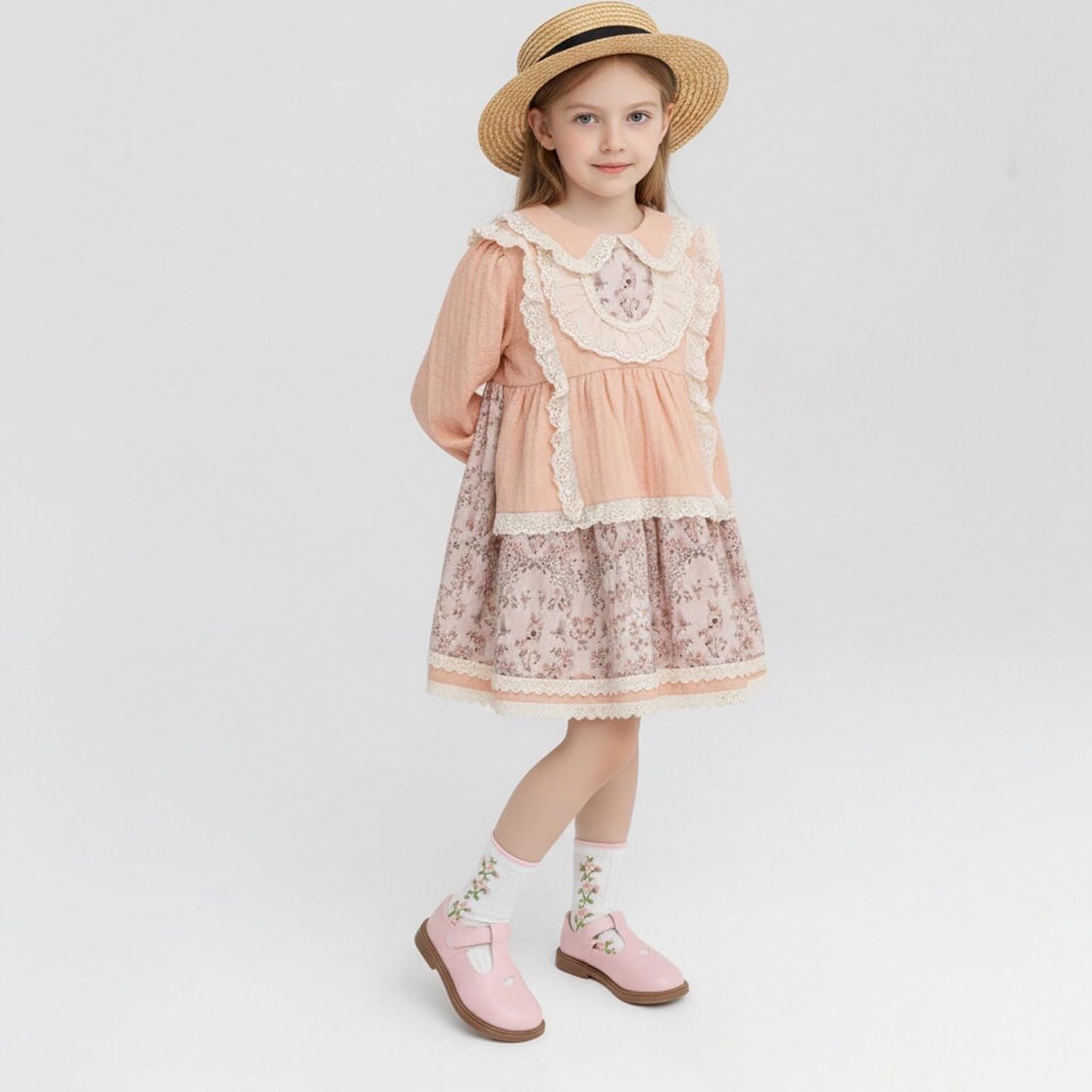 Girls Princess Oxfords Halloween Shoes T-Strap Casual Walking School Uniform Dress Mary Jane Flats