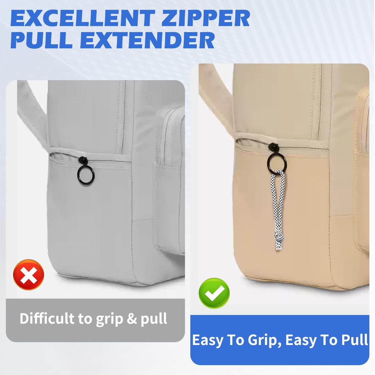 Zipper Pulls Compatible with Nike, 20PCS,5 Color