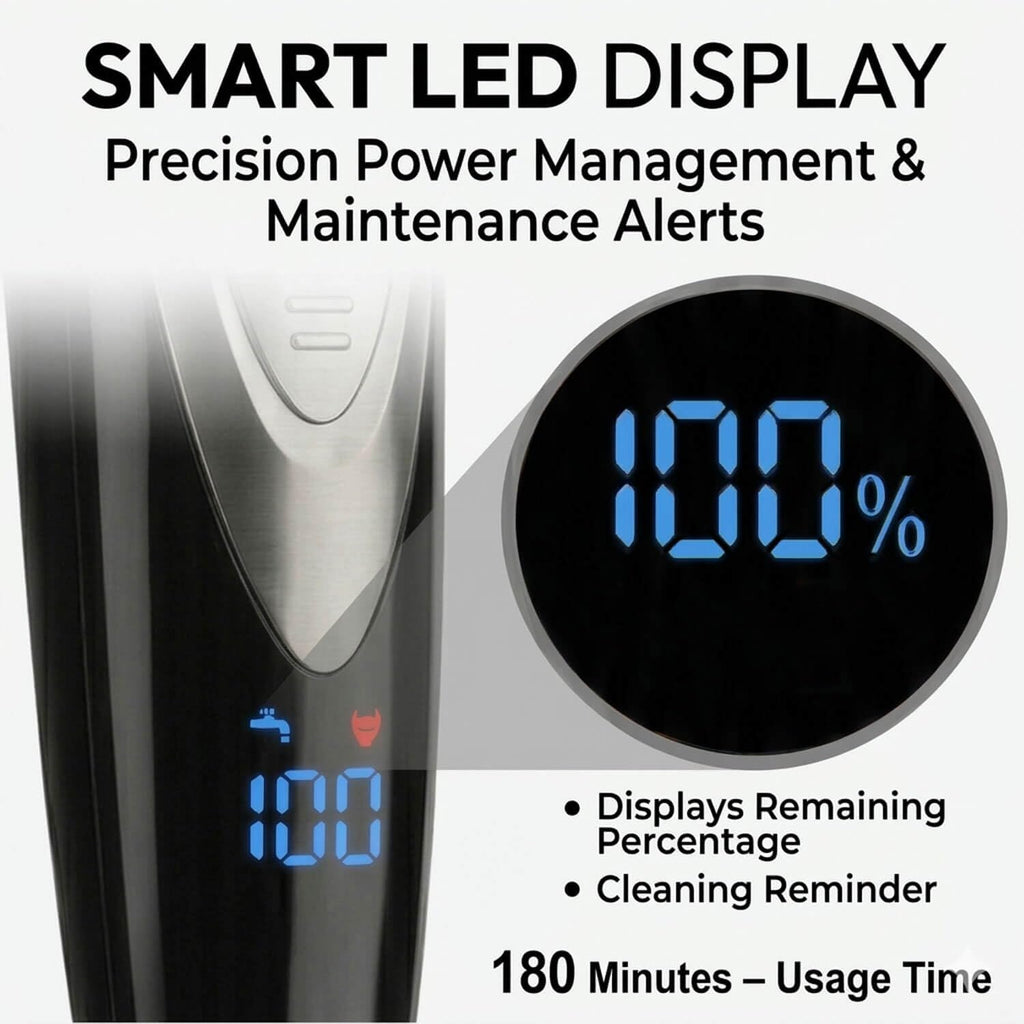 Beard Trimmer for Men, 5-in-1 Cordless Grooming Kit with Stand