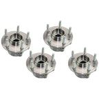 TRQ Front and Rear Wheel Bearing & Hub Assembly Set 4 Piece