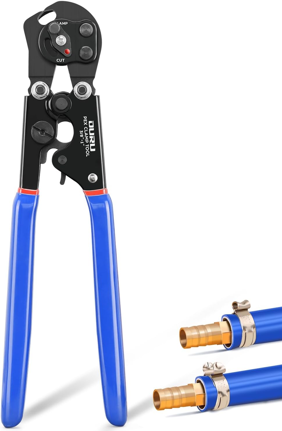 OURU PEX Crimping Tool,Cinch & Remove Combo Function PEX crimper,3/8" to 1"
