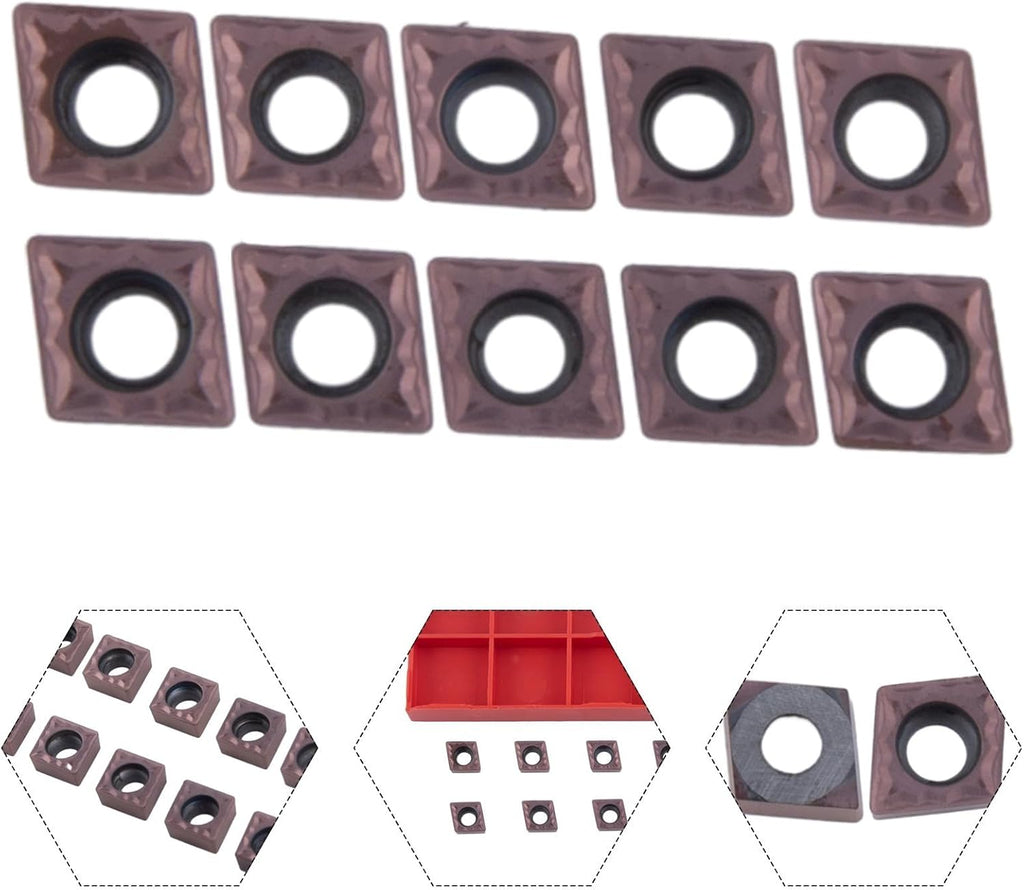 10pcs CCMT060204 Carbide Turning Inserts