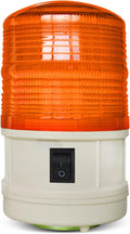 Led Strobe Lights Magnetic Battery Amber Flashing Beacon Light with No Sound Emergency Lights for Vehicles Trucks Car