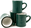 Ceramic Diner Campfire Mugs, 10oz, Set of 4 (Forest Green)