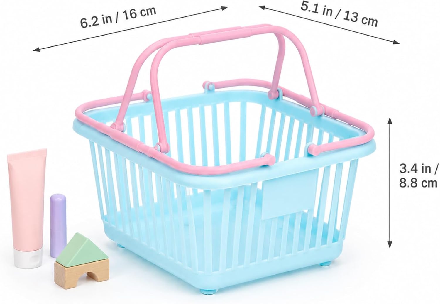 4pcs Small Shopping Basket, Mini Play Shopping Basket