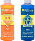 pH Up and pH Down Liquids - Stabilize Nutrient pH in Hydroponics, 1 qt. Bottles