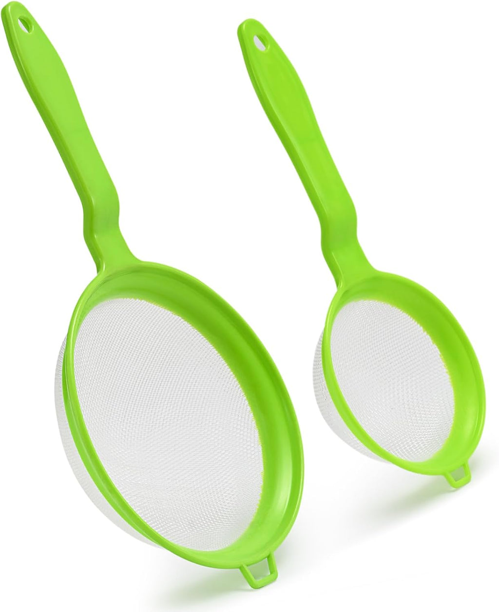 Luckyiren Kefir Strainer Set, 2-Size Plastic Non-Metal Sieve with Fine Mesh