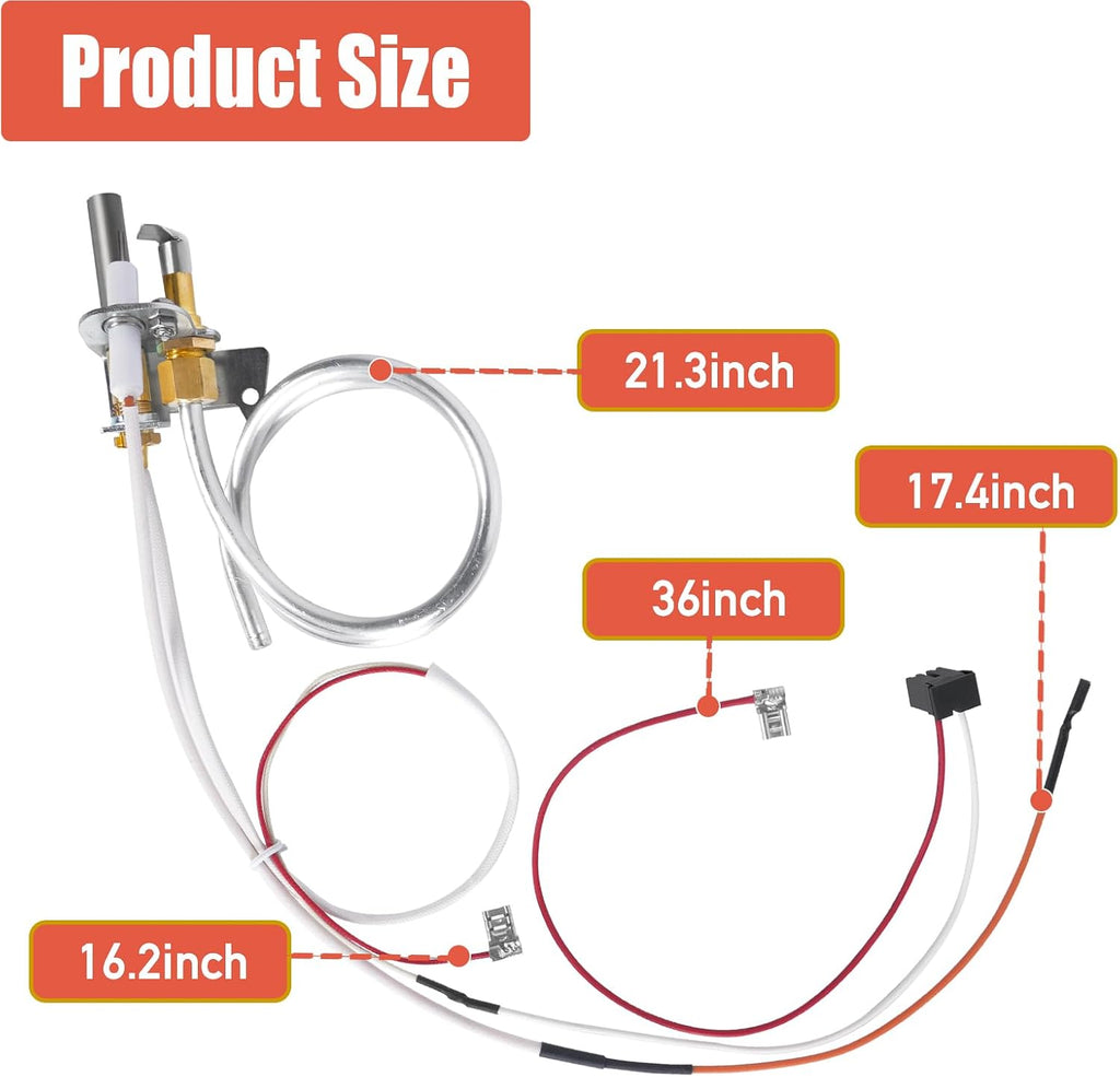 100112330 Water Heater Pilot Assembly with Thermopile, 9007876 9007877
