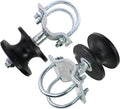 Sliding gate Rollers,Cantilever Gate Rollers,Nylon Gate Rollers for 4" Round Post,2-3/8" or 2-1/2" Chain Link Fence Gate Frames -Pack of 2