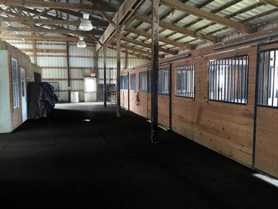 Horse/Stable Mats - Heavy Duty Stall Mats - Thick, Durable Rubber Flooring Solid Black 3/8" Thick - 3' x 4' Mat