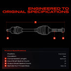 A-Premium Front Left Driver Side CV Axle Shaft Assembly