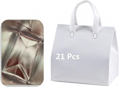 Insulated Aluminum Foil Delivery Bags - Waterproof Thermal Food Packaging for BBQ, Milk Tea, Restaurant