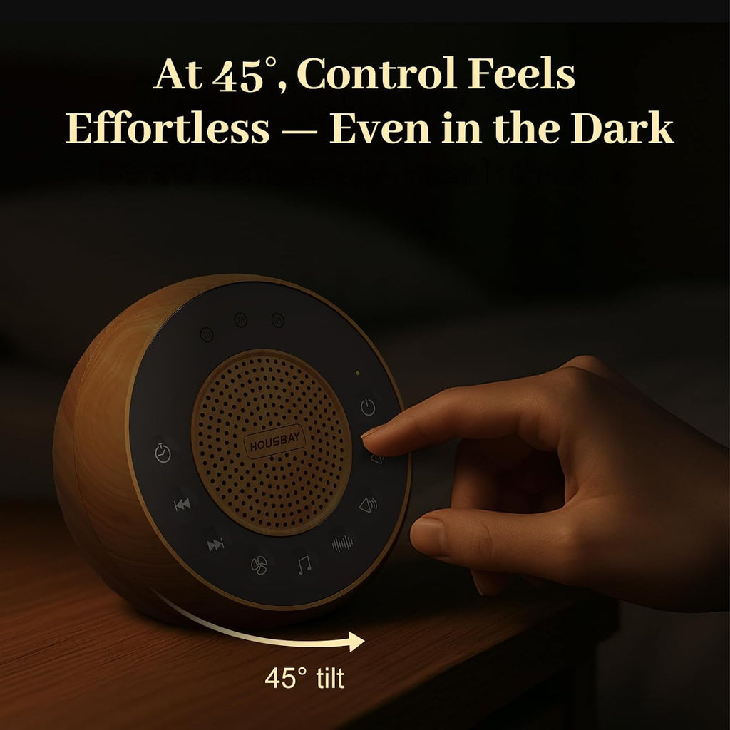 White Noise Machine with 31 Soothing Sounds, 5W Loud Stereo Sound, Auto-Off Timer, Adjustable Volume, Sleep Sound