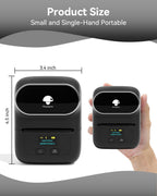 M110 Label Maker Machine with Tape Thermal Label Printer