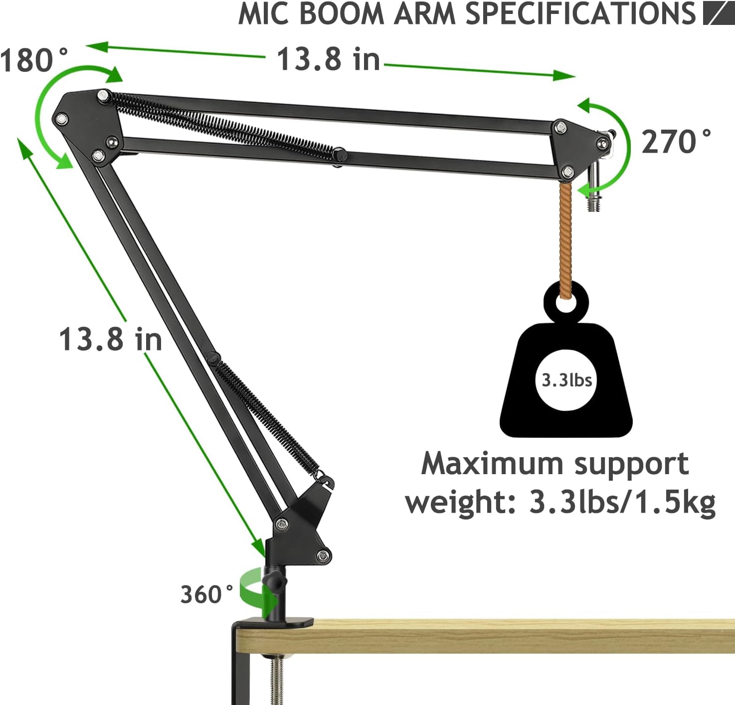 Microphone Isolation Shield with Mic Stand and Pop Filter, Foldable Sound Shield for Most Condenser Microphone