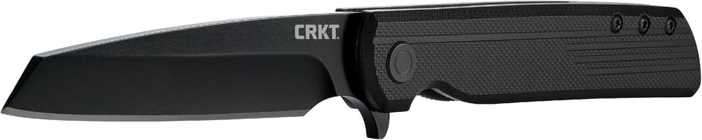 LCK + EDC Assisted Folding Knife with Liner Lock, Black, 3802K | 3.24" Tanto Blade, Lightweight GRN Handle, Stainless