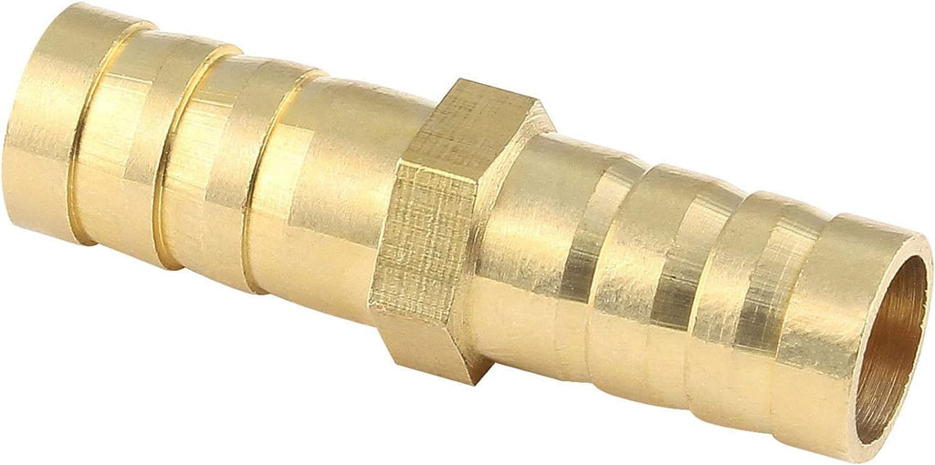 Piutouyar 10Pcs Brass Hose Barb Fitting, 3/8" x 3/8" Hose ID