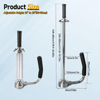Industrial Stretch Wrap Dispenser, Adjustable 12" to 20"
