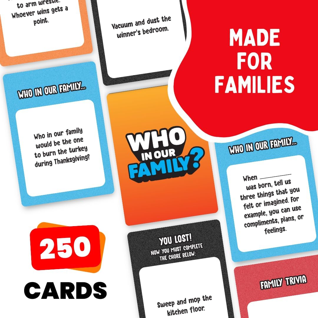 Who in Our Family? – Hilarious Family Party Game | Trivia, “Most Likely to” & Head-to-Head Challenges | Fun Family