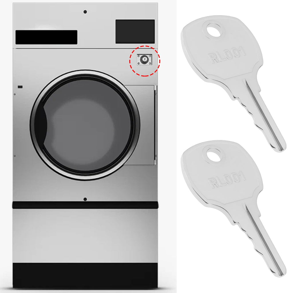 ECSiNG 2pcs Washing Machine Keys 70155601 RL001 Compatible with Speed Queen