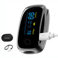 Rechargeable Pulse Oximeter Fingertip Oxygen Monitor Fingertip with SpO2 Pulse Rate and PI RR OLED Precision Fast