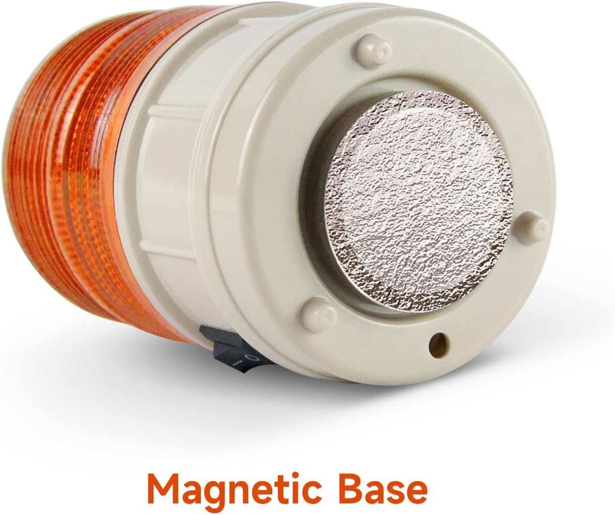 Led Strobe Lights Magnetic Battery Amber Flashing Beacon Light with No Sound Emergency Lights for Vehicles Trucks Car