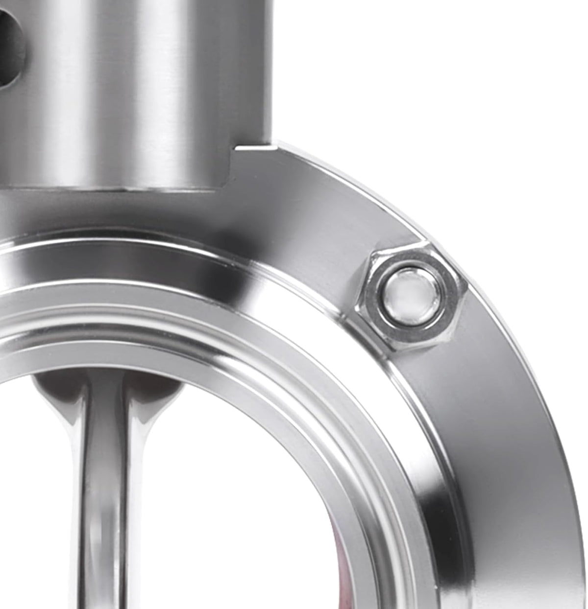 DERNORD 2 Pack 2 Inch Tri Clamp Sanitary Butterfly Valve with Pull Handle Stainless Steel 304 Tri Clamp Clover (2" Tube OD)